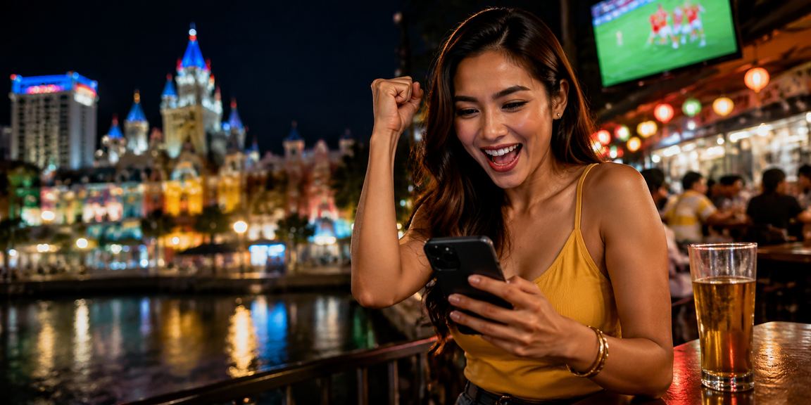 Pengguna Malaysia menggunakan telefon untuk akses pertaruhan sukan dalam talian
